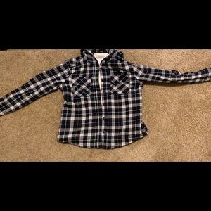Boston Traders fur lined flannel jacket hooded